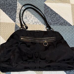 Coach Black Signature Shoulder Bag